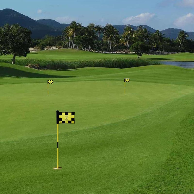 2BUT Standard Tobacco Road Golf Club Pin Flag Practic Putting Green Golf Flag For Backyard Garden Double-Sewn 600D Nylon Miniature Pin Flag Regulation Tube Flag(8"x6") - Image 5